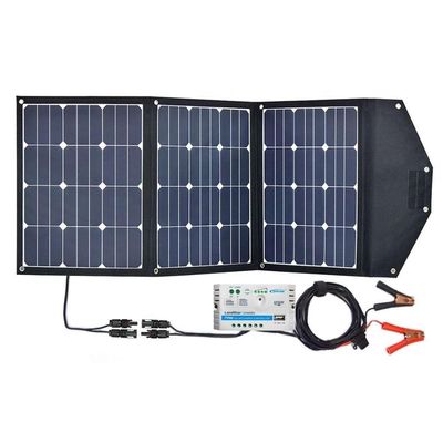 अच्छी कीमत फोल्डेबल 12V छोटे पीवी सौर पैनल 120w कैंपर्स के लिए स्मार्टफोन डिजिटल कैमरा टैबलेट ऑनलाइन