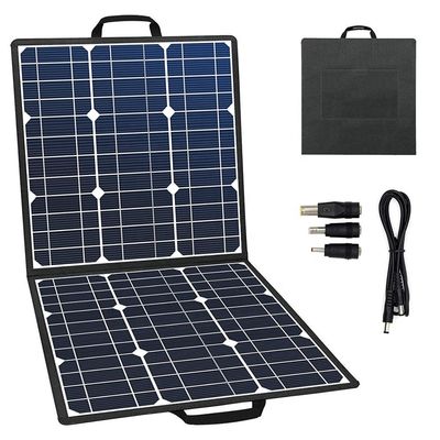 अच्छी कीमत आउटडोर 18V 100W सोलर पैनल चार्जर कैम्पिंग के लिए जलरोधक फोल्डेबल सोलर पैनल ऑनलाइन