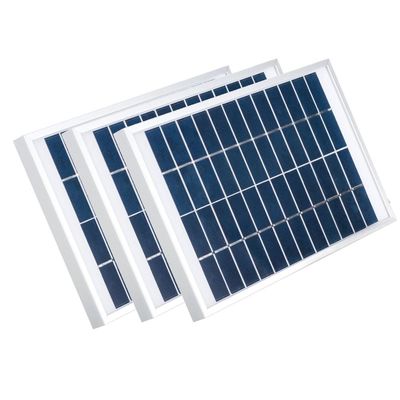 अच्छी कीमत एलईडी प्रकाश के लिए छोटे ग्लास सौर पैनल 5W 12V पॉलीक्रिस्टलीय सौर सेल ऑनलाइन