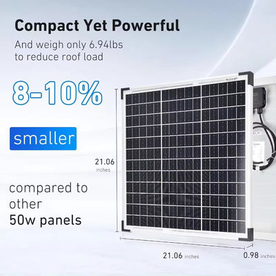अच्छी कीमत 50w 60w मोनोक्रिस्टलाइन पीवी पैनल सौर सेल चांदी फ्रेम मजबूत हवा के लिए द्विपक्षीय पारदर्शी ग्लास बर्फदार कठोर जलवायु ऑनलाइन
