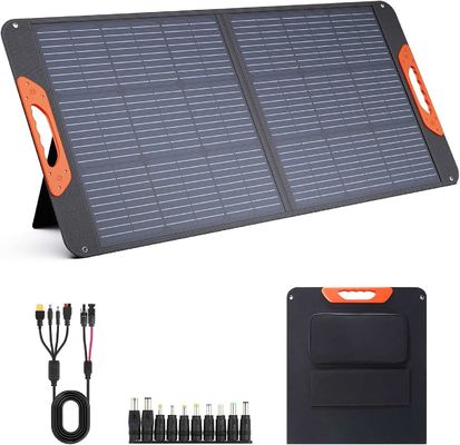 अच्छी कीमत कॉम्पैक्ट 100W पोर्टेबल सोलर पैनल 100 वाट 20V मोनोक्रिस्टलाइन फोल्डेबल सोलर पैनल चार्जर ऑनलाइन