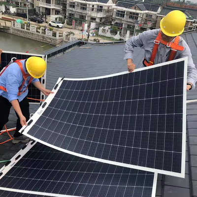 अच्छी कीमत 50W फ्लेक्सिबल सोलर पैनल ETFE IP65 RV कैम्पिंग आउटडोर के लिए वाटरप्रूफ ऑनलाइन